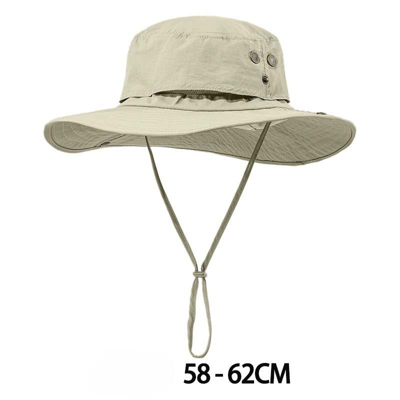 66Cm Big Size Quick Drying Fishman Hat Summer Outdoor Hiking Hat Men'S Uv Protection Wide Brim Sun Cap Women'S Foldable Sun Hat