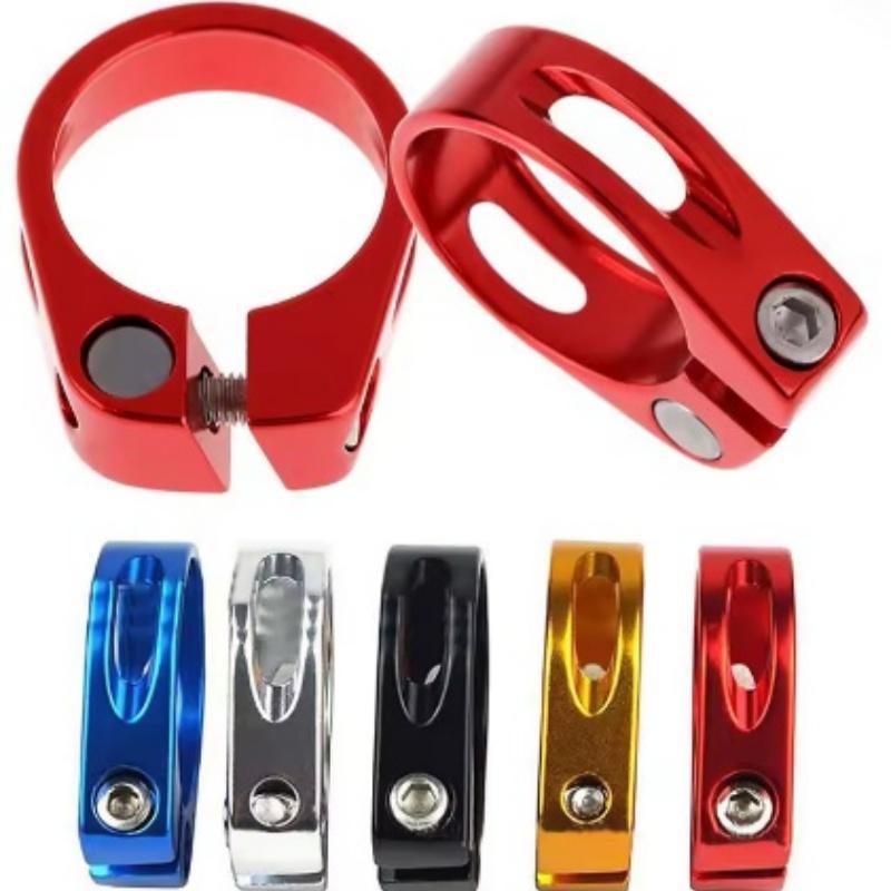 Aluminum Alloy Bicycle Seatpost Clamp Seat Tube Clamp MTB Bike Seat Tube Clip Bike Parts Bike Saddle Seat