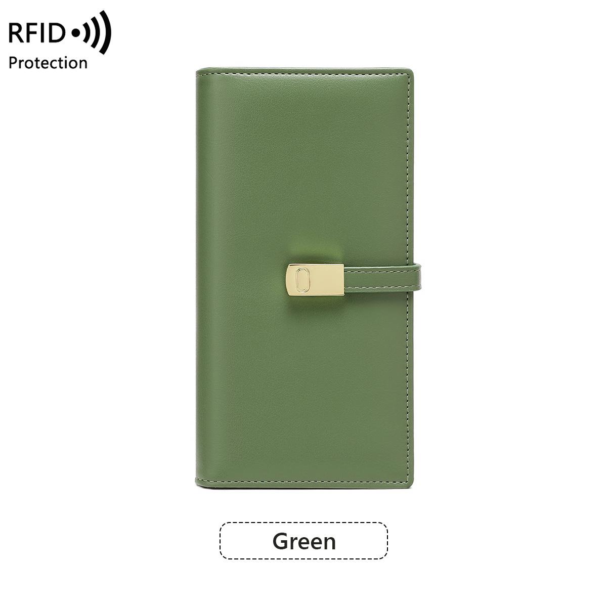 

Новый женский кошелек с защитой от кражи, ультратонкий и портативный двойной кошелек, длинный кошелек для нескольких карт