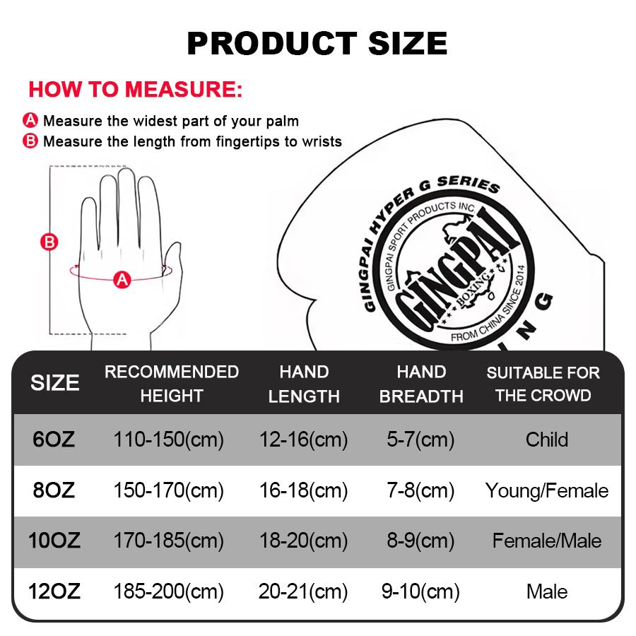 1/6/8/10/12Oz Professional Boxing Gloves for Adults Kids Muay Thai MMA Training Combat Sanda Fighting Gloves Men Women