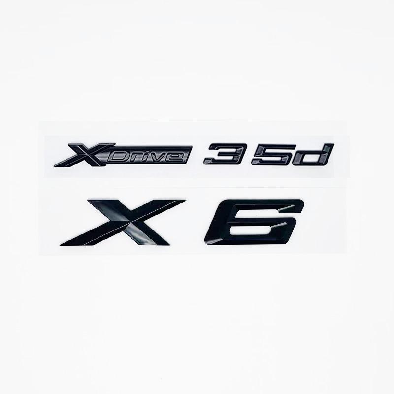 New Letters XDrive30d Trunk Emblem Badge For BMW X6 E71 F16 E72 G06 Stickers Lettering Accessories