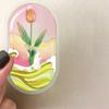 50 Transparent Cartoon Capsule Flower Sticker Pack Waterproof PET Manual Material Decorative Guitar Notebook