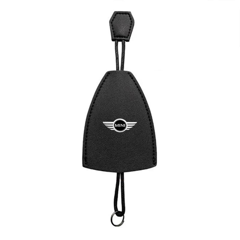 1Pcs Car Key Protection Shell Bag Car Key Case Cover Car Keychain For BMW Mini Cooper F54 F55 F56 R56 R60 SONE Roadster Clubman Coupe
