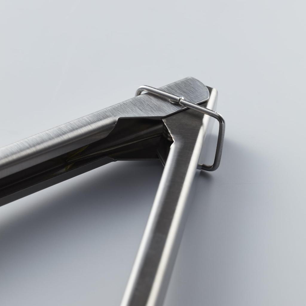 Kai Corporation KAI Kitchen Silicone Cooking with Dishwasher Made In DH8084 Tongs, 24cm, Stopper, Safe, Silver, Japan,