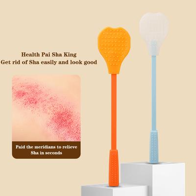 Extended Handle Handheld Percussion Back Hammer Massager Meridian Beat Silicone Shot Massager For Full Body Improve