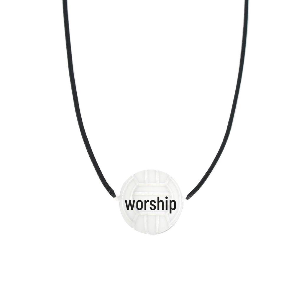 Unisex Sports Silicone Basketball Pendant Necklace, Stainless Steel, European & American Style