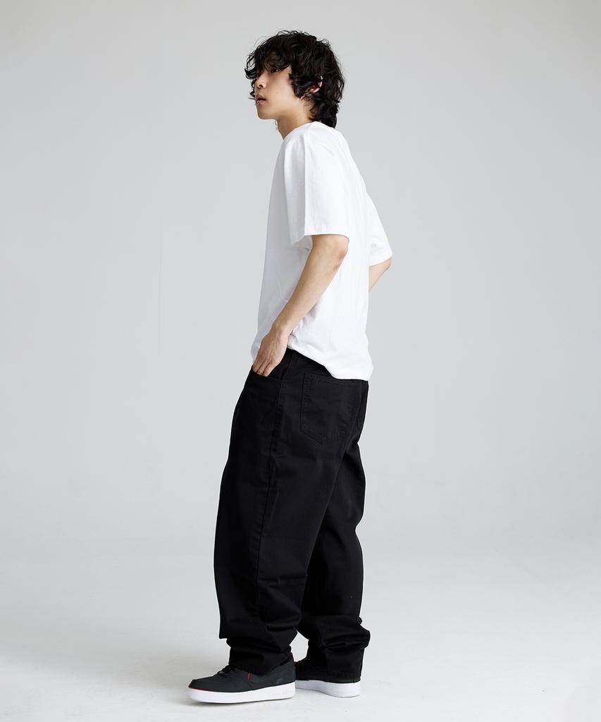 Bieseulaebis Mid 90 Baggy Cotton Pants Black