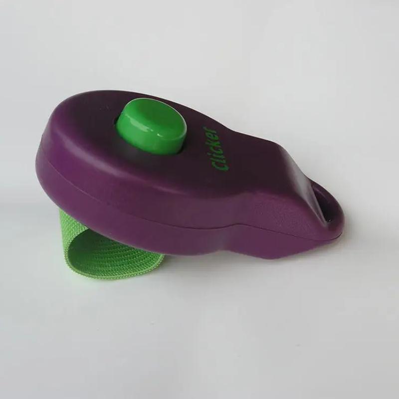 

New Ring Clicker Pet Rattle Trainer Clicker Training Rattle Training Sounder Ring Ring Pet Buzzer Trainer Dog фиолетовый