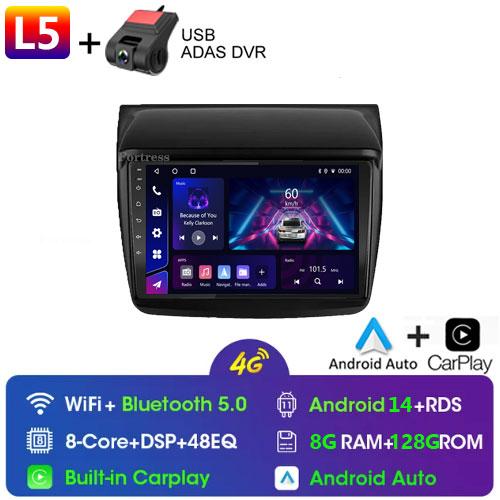 For Mitsubishi Pajero Sport 2 L200 Triton 2008 - 2016 Car Radio 2 Din Android Auto Multimedia Carplay 2din DVD GPS Navigation