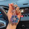Lx984 Crystal Snowflake Car Keychain Stylish And Unique Keyring For Women Ideal Gift