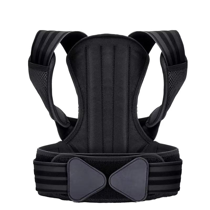 Adjustable Posture Corrector Comfortable Intelligent Strap Back Brace Corrector M чёрный