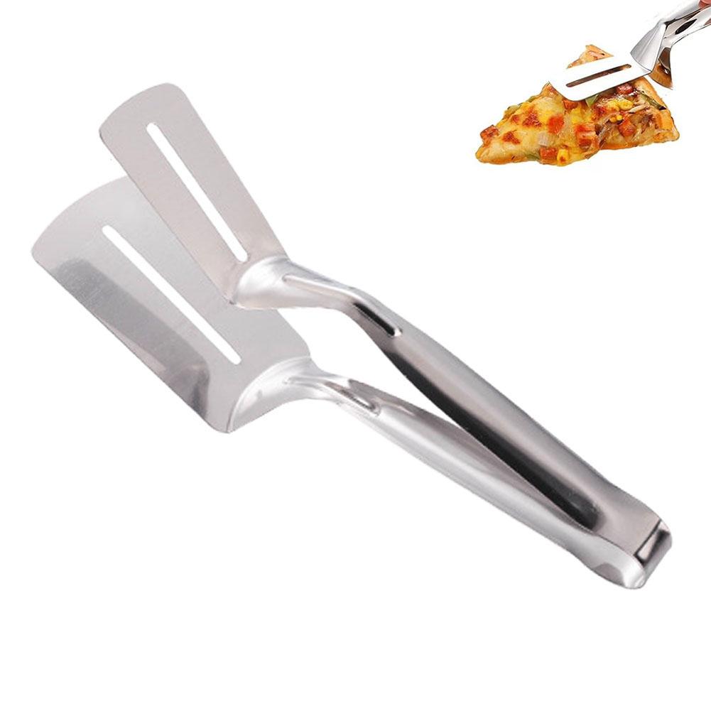 Silvery 304 Stainless Steel Steak Clip Pancake Fried Fish Roast Meat Clip Barbecue Pliers Bread Clip Household Kitchen Tools серебряный