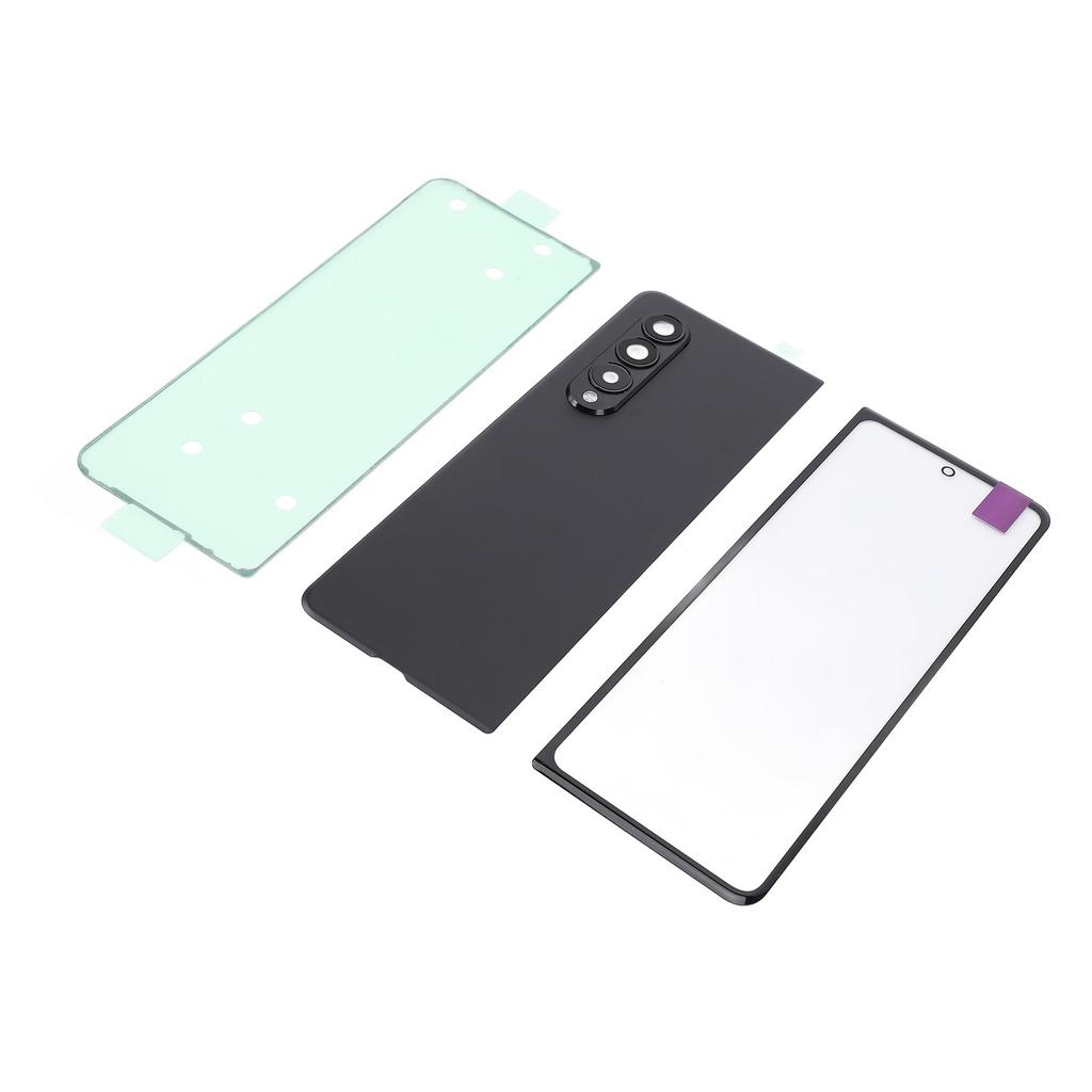 Back Glass Cover Replacement Housing Door and Front Outer Lens Glass Screen Replacement for Fold 3 5G F926 Pre Installed Camera Lens Adhesive
