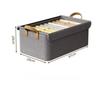 Steel Frame Folding Storage Boxes with Cover Dust-Proof Moisture-Proof Clothes Trousers Socks Home Organization Drawer Wardrobe Storage Box