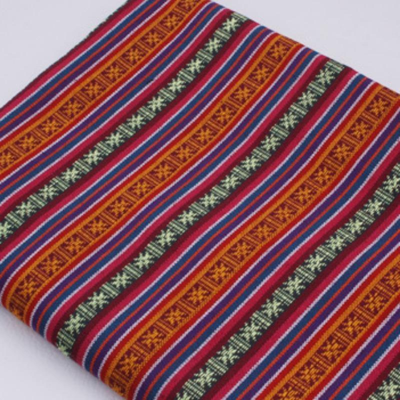 100x148cm Linen Fabric Thicken Ethnic Fabric Printed Canvas Cloth Diy Handmade Sewing Patchwork Decoration 100% Polyester