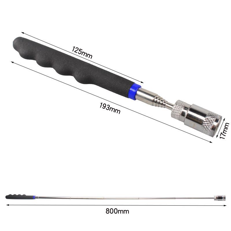 Retractable Magnetic Pickup Tool with LED Light for Car Repairs