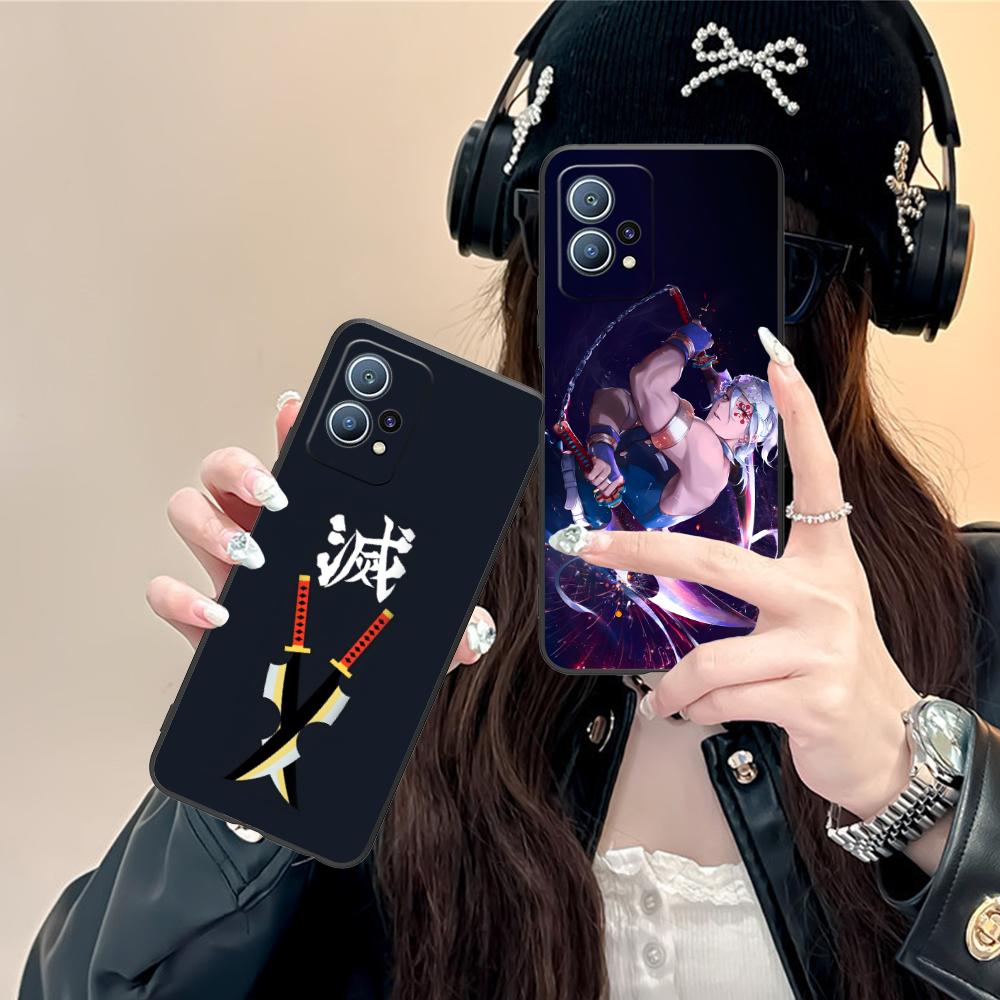 Demon Slayer Tengen Uzui Phone Case for Huawei P60 P50 P40 P30 P20 P10 P9 P8 Pro Lite Plus Black Smartphone Cover Luxury