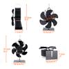 Stove Fan Heat Powered Fireplace Fan 6 Blades Log Wood Burner Eco-Fan Quiet Home Warm Efficient Heat Distribution