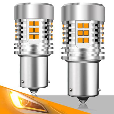SINMAIT S25 LED Turn Signals with Different Pin Angles, High Fla Prevention, Built-in Resistor,