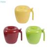 Apple-Shaped Multi-Compartment Seasoning Box,4-in-1 Kitchen Spice Container with Spoons and Lids