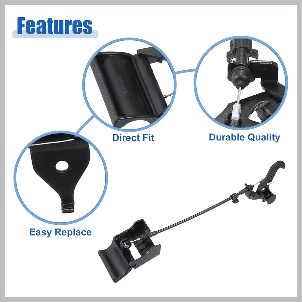Car Hood Latch Front Hood Latch Assembly Fit for Hyundai Santa FE 2013-2019 No.811402W000 - Pack of 1 Replacement Car Parts