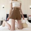 2026 Spring/Summer Women's High-Waisted A-Line Suit Shorts - Versatile, Slimming, Loose Fit, Wide-Leg