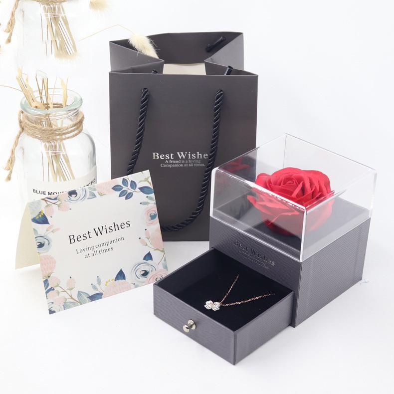 Yadu Jewelry Gift Set: Includes Earplugs, Silver Cloth, Greeting Card, and Engraving Collection