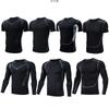 Mens Compression Athletic Set Gym Workout Running Quick-Dry Tank Top Short Sleeve Long Sportswear