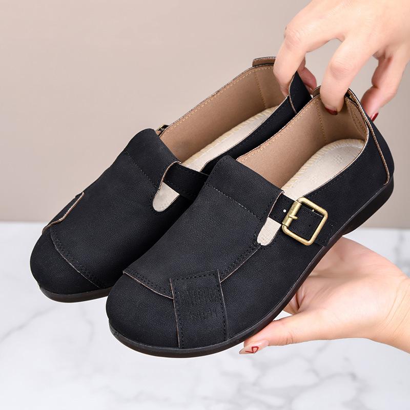 

Women s spring soft-soled fashionable and comfortable casual shoes, one pedal, lazy breathable mother shoes 36