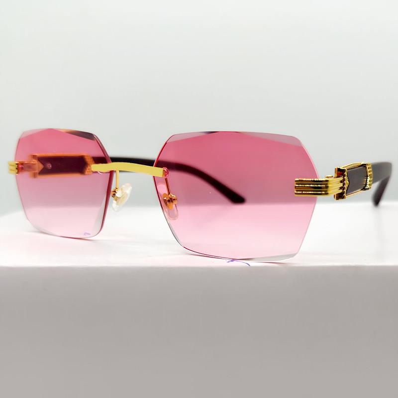 

OEC CPO Квадратные женские солнцезащитные очки для мужчин Европейские и американские нерегулярные безободковые прямоугольные солнцезащитные очки Женские очки UV400