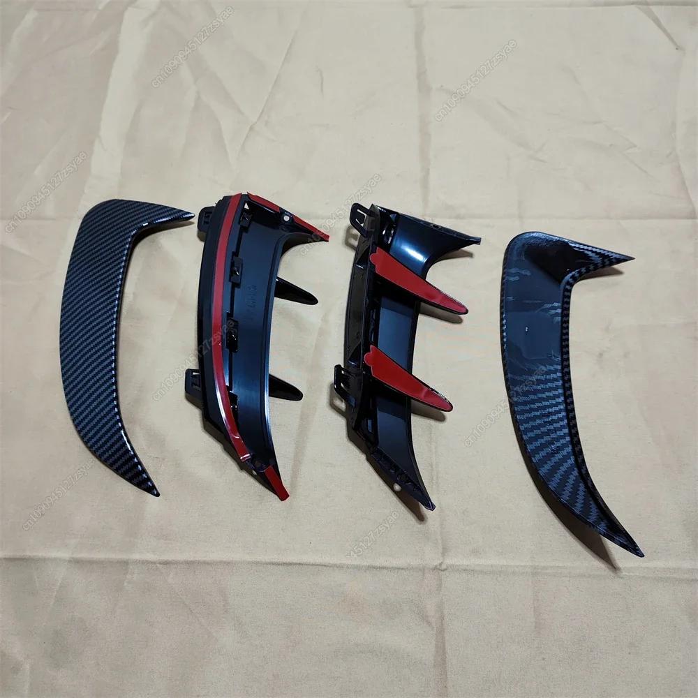 2Pcs Rear Bumper Spoiler Fender Canard Fins Trims For Mercedes Benz A Class W177 Hatchback A180 200 220 A35 A45 AMG 2018-2023