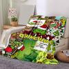 1Pc Grinch Christmas Collage Blanket Soft And Comfortable Casual Warm Camping Travel Christmas Halloween Gift M921638