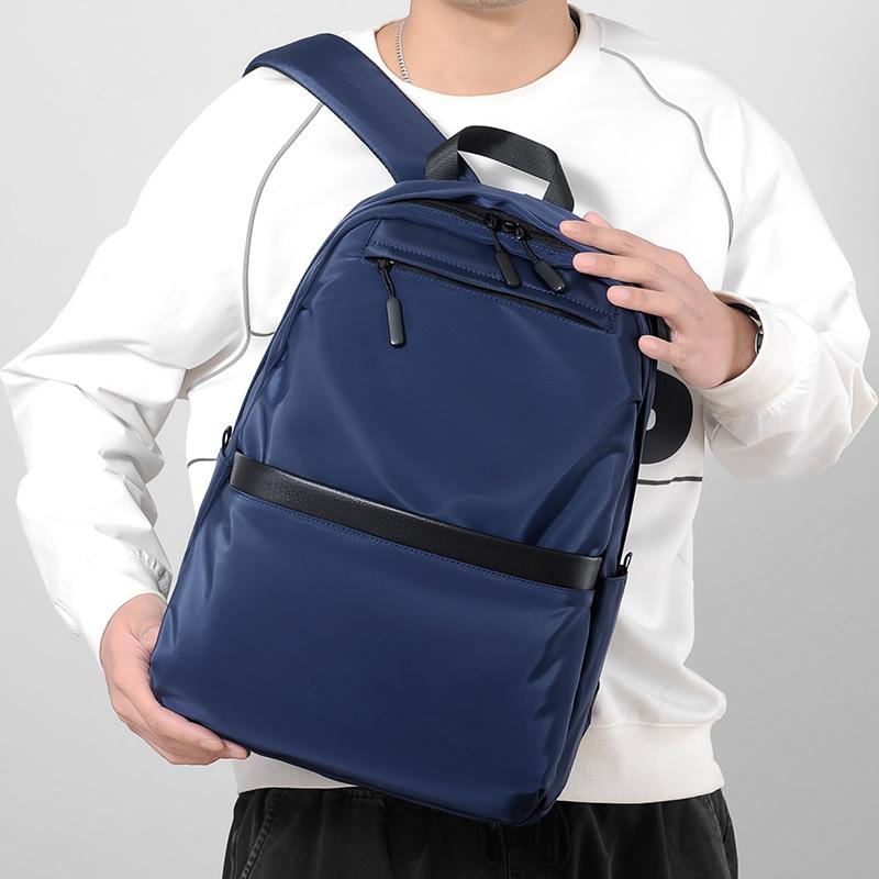 Student School Bag Backpack Polyester Bag Men's Large Capacity Trend Casual Men's Computer Travel Backpack