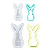 Easter Bunny Candle Holder Silicone Mold for DIY Indoor Decorations