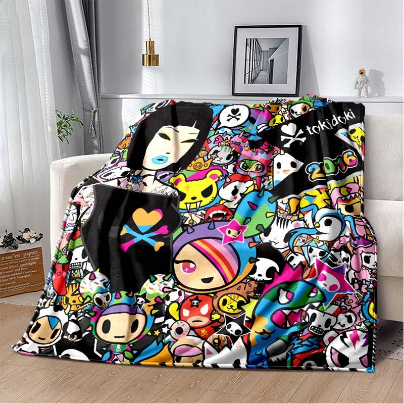 Tokidoki Blanket,portable and Suitable for All Seasons, Making A Unique Birthday Gift.A Soft Flannel Blanket