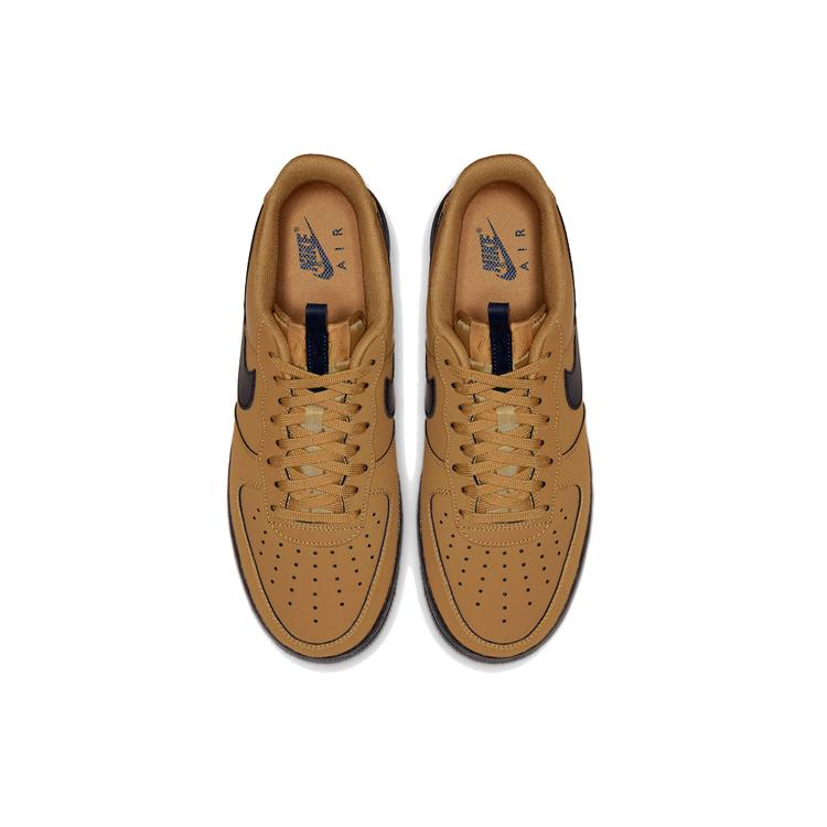 New Nike Air Force 1 Low Wheat Black BQ4326-700