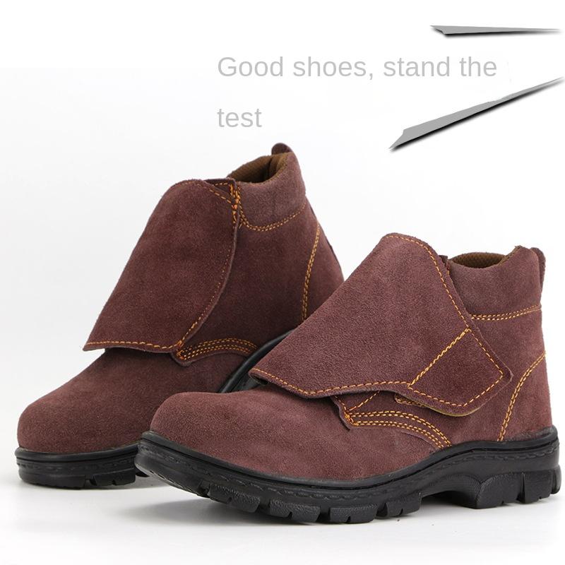 

Обувь для защиты труда Мужская защитная обувь для сварщиков с защитой от ударов и проникновения, специальная рабочая обувь с защитой от брызг 46