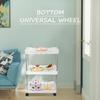 3/4Layer Bathroom Storage Organizer Shelf Organizer Living Room Shelf Multi-functional and Multi-scenario Trolley Corner Shelves