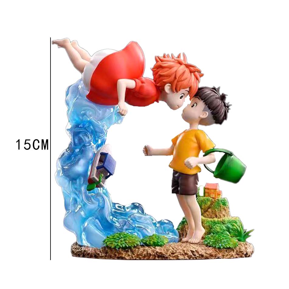 Ponyo on The Cliff Figure Ponyo Sou Sky Seagal Figure Pvc Statue Anime Action Figurine Model Doll Collection Toy Birthday Gift
