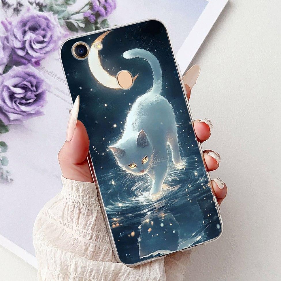 Clear Casing For Oppo F5 CPH1723 CPH1727 Cover For Oppo F5 Youth Case CPH1725 Luxury Butterfly Love Fashion Cool Lion Painted