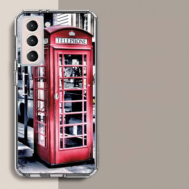 london Bus England Telephone Phone Case For Samsung A17 A56 A36 A26 A16 A55 A35 A25 A15 A05S Galaxy A71 A51 A41 A31 A21S A70 A50