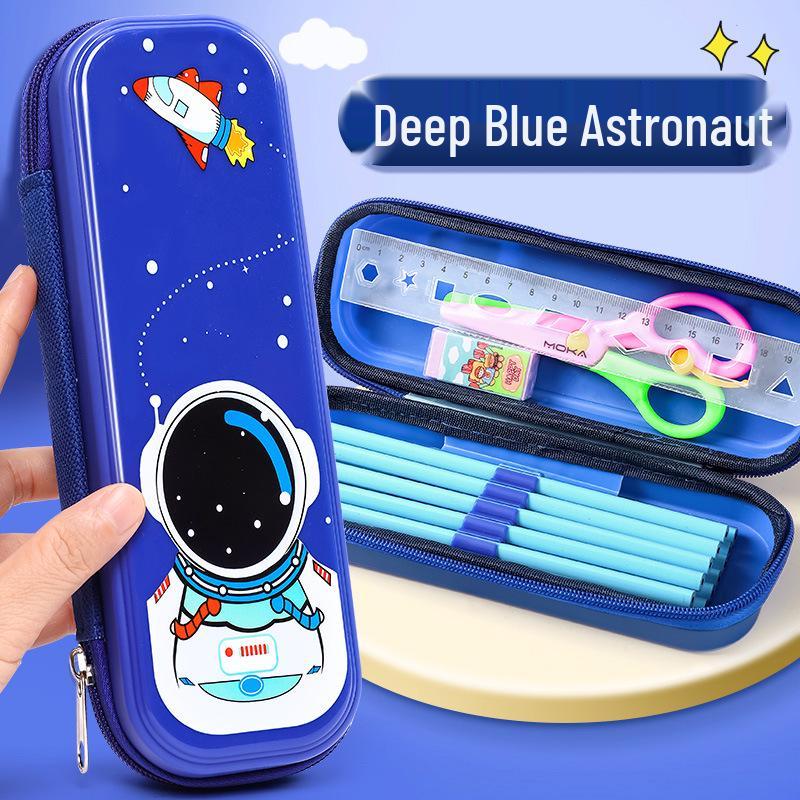 Japanese-Style Canvas Pencil Case: Spacious and Simple for Boys, Junior High, and High School Students