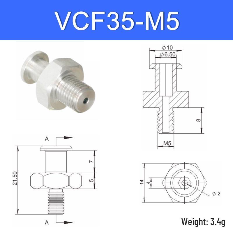 Vacuum Suction Cup Connector VM-G1 Threaded Barb Pneumatic Nozzle Adapter