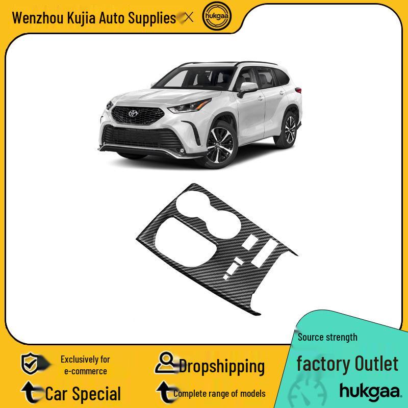 2022 Toyota Highlander Carbon Fiber Interior Gear Shift and Rear Air Vent Console Trim