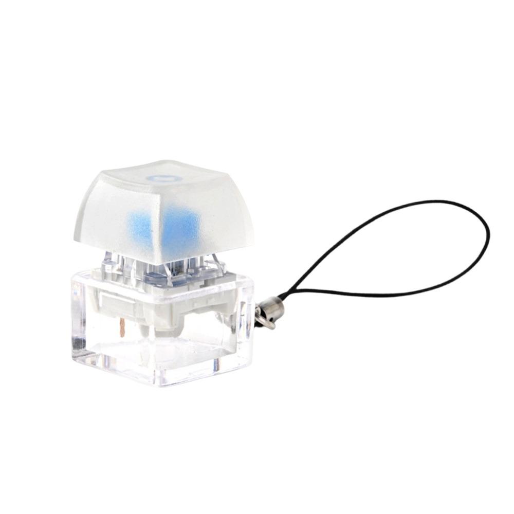 No Lights Fidget Keychain DIY Keyboard Clicker Toy Relaxing Pinch Toy