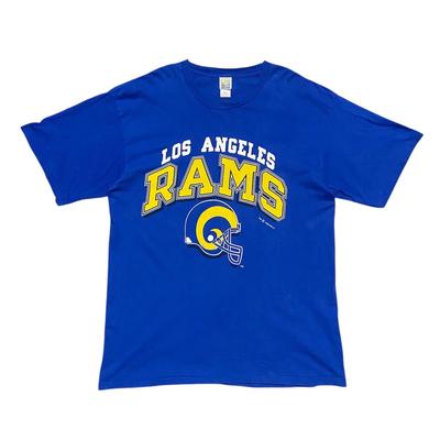 Vintage 90er Los Angeles Rams Single Stitch T-Shirt Größe XL