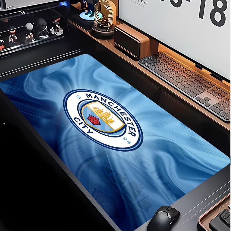 Tappetino per Mouse con Motivo Calcio Manchester City Non?Tappetino Mouse da Gioco Antiscivolo con Base in Gomma per Scrivania Ufficio Casa