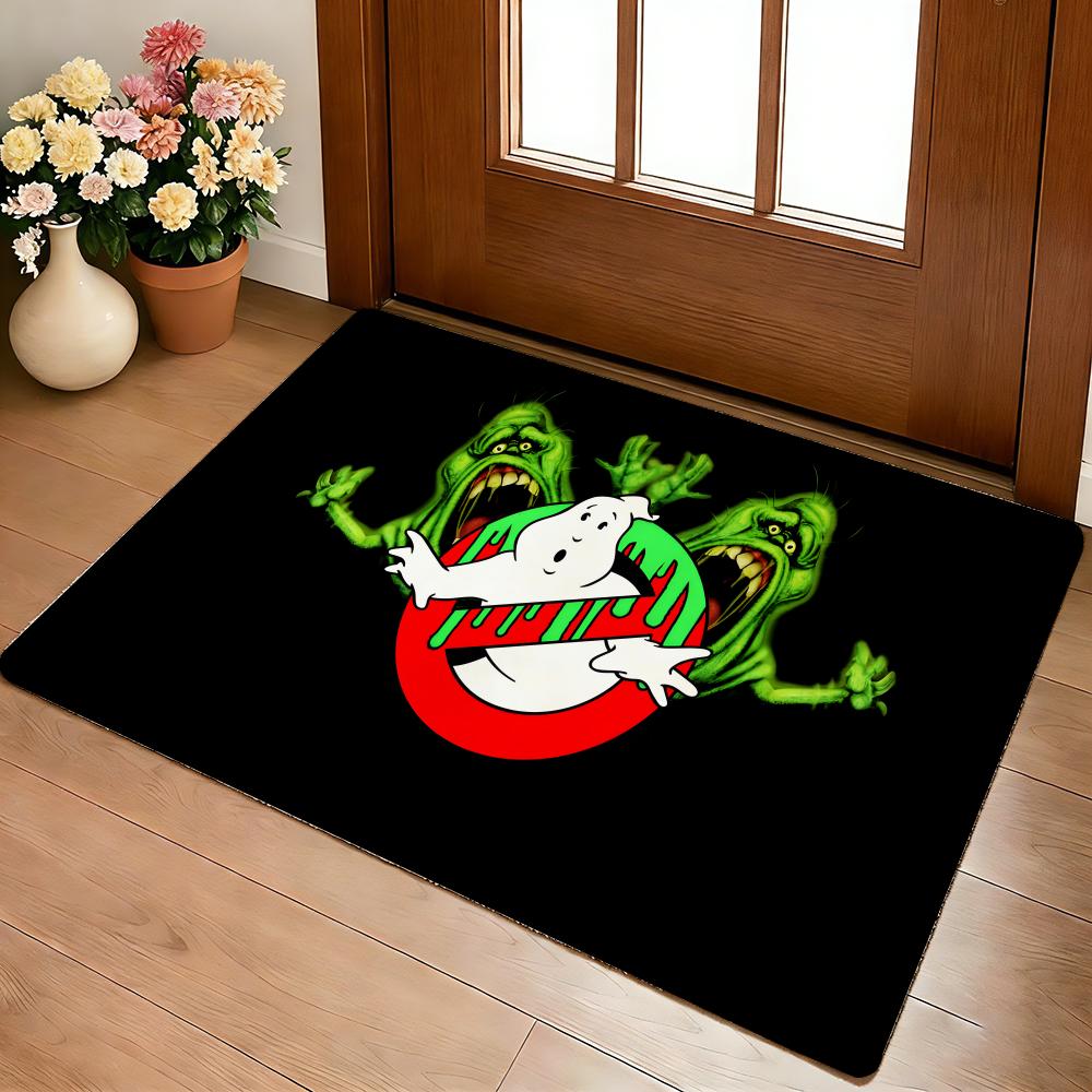 American Movie Ghostbusters Floor Mat Cozy Flannel Soft Thick Non-Slip Mat For Living Room Bedroom Kitchen Decor Rugs