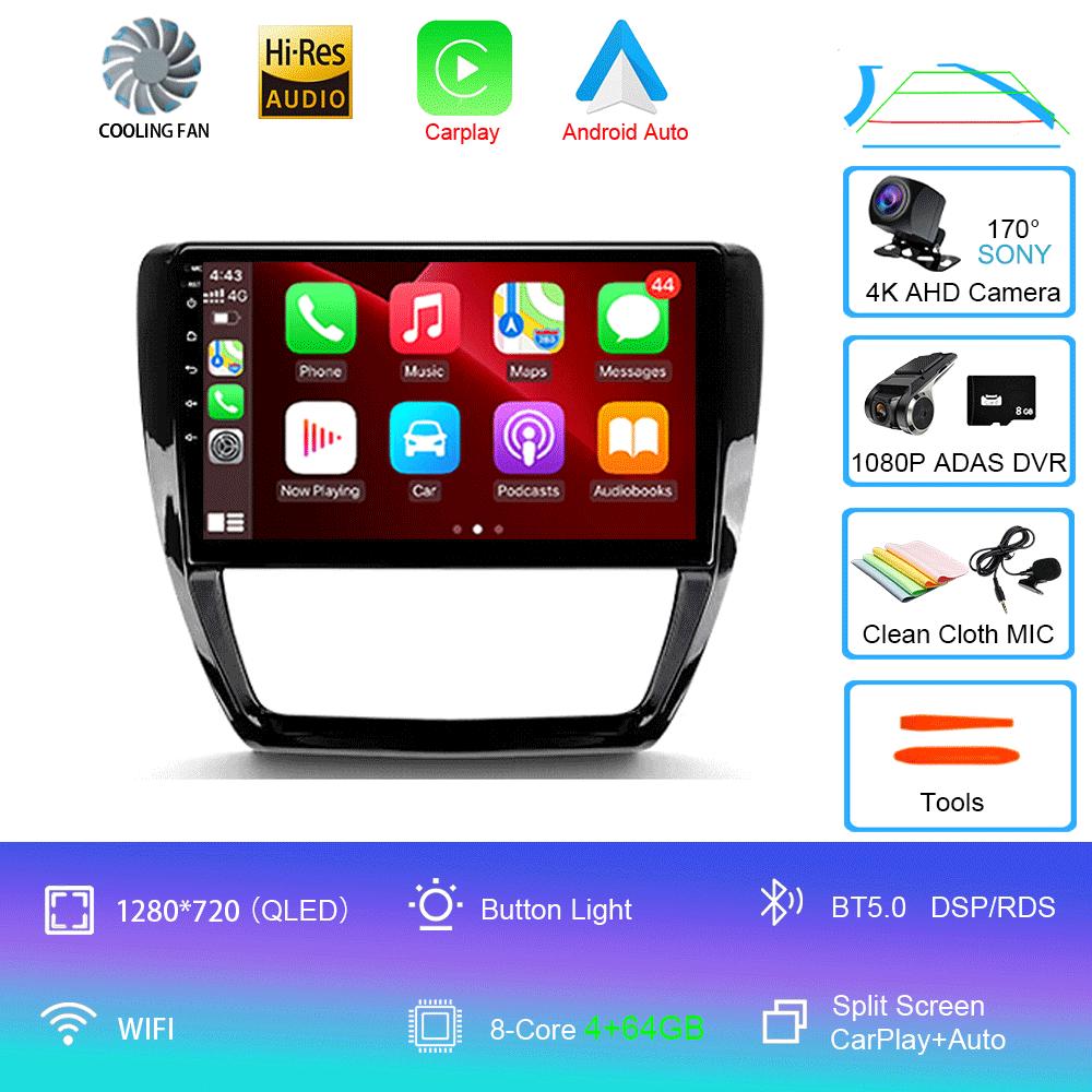 Android 14 Car Radio For Volkswagen Jetta 6 2011 - 2018 Multimedia Video Player Navigation Stereo GPS No 2din 2 Din Dvd
