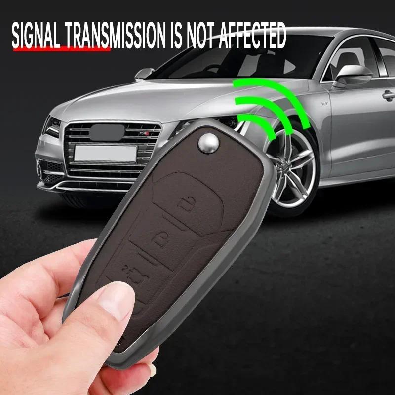 Zinc Alloy Remote Car Key Shell Case For Ford F150 F250 F350 Explorer Ranger KA Fiesta Mondeo Focus Kuga Escort Fob 2/3 Buttons